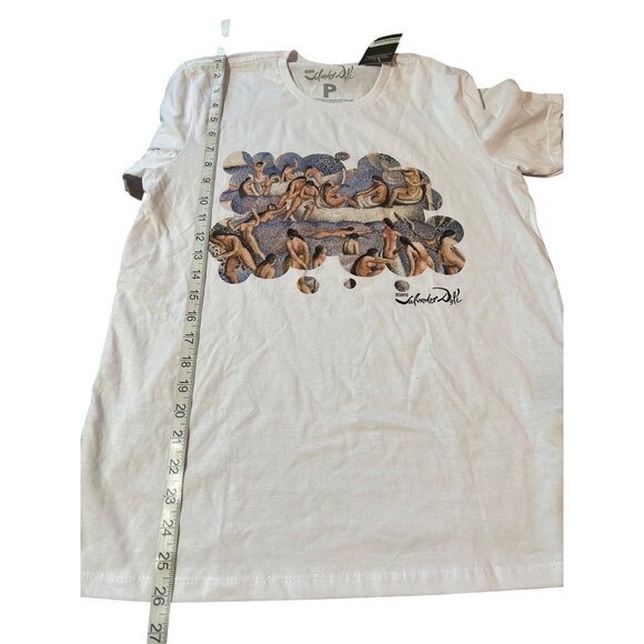 Salvador Dali White T-Shirt Bathers Of La Costa Brava Surrealist Art Crew Neck S - Picture 2 of 8